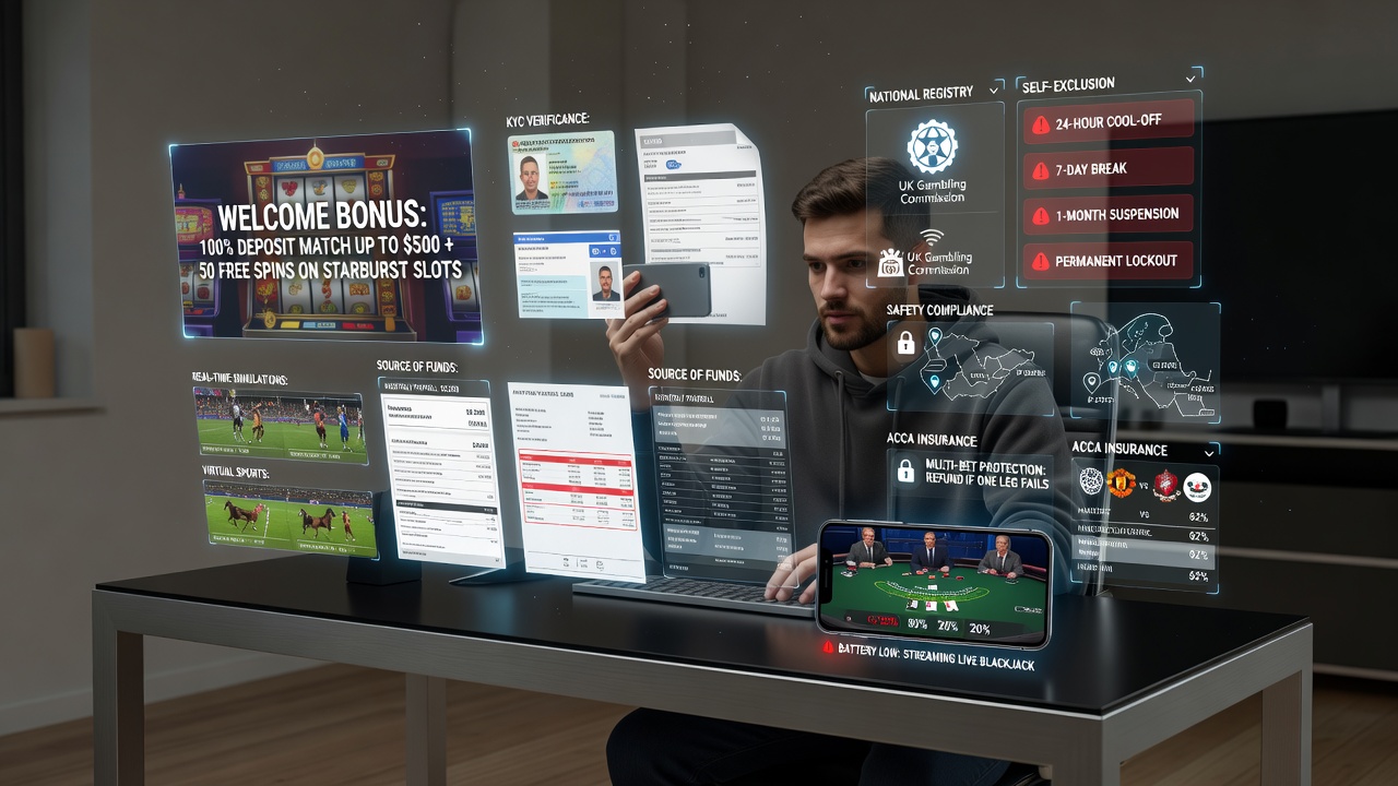 Online Casino and Sports Betting Explained: Bonuses, Verification, Self-Exclusion, Safety, Battery Use, Disputes, Virtual Sports, Acca Insurance and Match Predictions